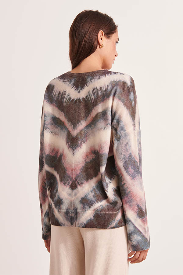 ARTISTIQUE TIE-DYE KNIT SWEATER