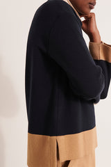 ASTI1927 MERINO WOOL BOX HIGH NECK SWEATER