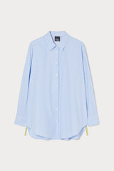 ATTUALE LIGHT BLUE STRIPED COTTON SHIRT