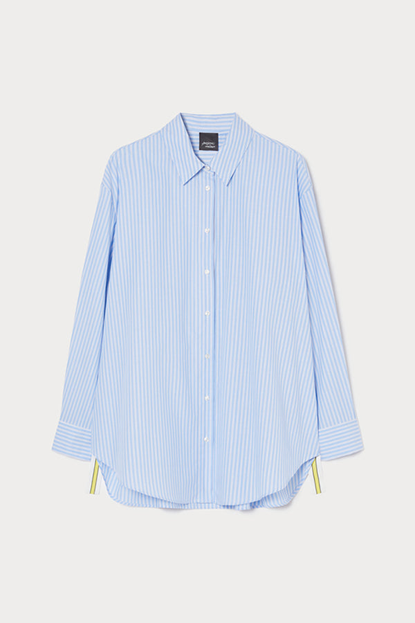 ATTUALE LIGHT BLUE STRIPED COTTON SHIRT