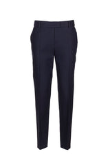 ALPACA DARK BLUE CIGARETTE TROUSERS