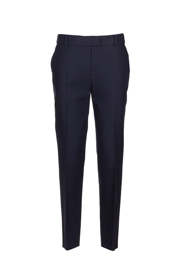 ALPACA DARK BLUE CIGARETTE TROUSERS