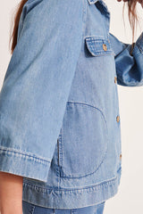 BALI12-BIS SHORT BUTTON-DOWN JACKET