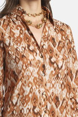 BANCARELLA TABACCO OMBRE-PRINT SHIRT