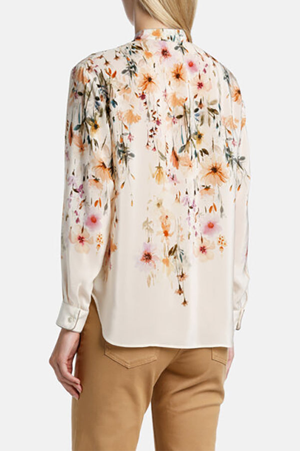 BARONESSA FLORAL SILK BLOUSE