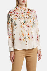 BARONESSA FLORAL SILK BLOUSE