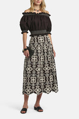 BASALTO BARDOT-NECK CROP TOP
