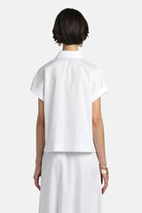 BASSISTA WHITE GOLD BUTTONS BLOUSE