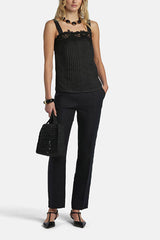 BATIK BLACK EMBROIDERED TOP