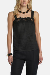 BATIK BLACK EMBROIDERED TOP