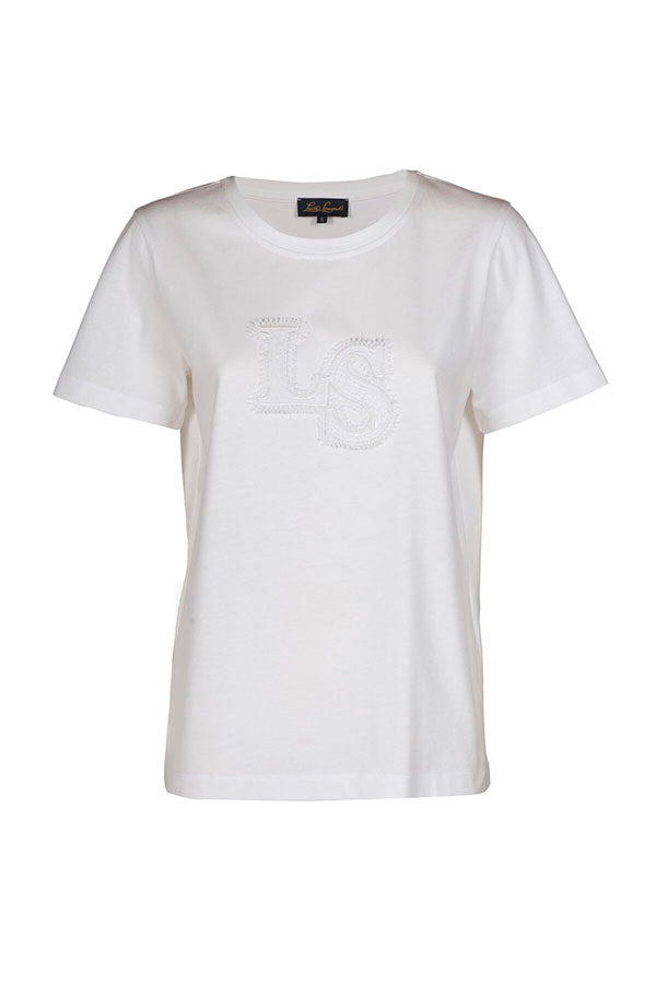 BAVETTE OFF WHITE EMBROIDERED T-SHIRT