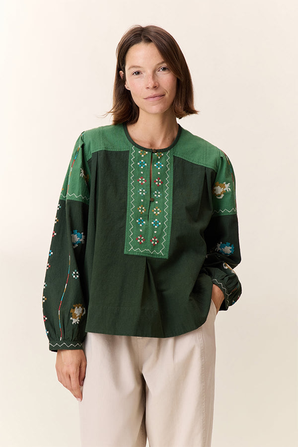 CHUKI EMBROIDERED BLOUSE