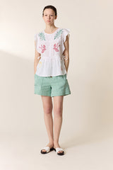 CONOR EMBROIDERED BLOUSE