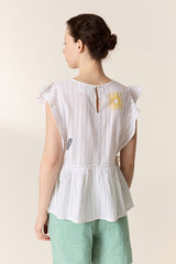 CONOR EMBROIDERED BLOUSE