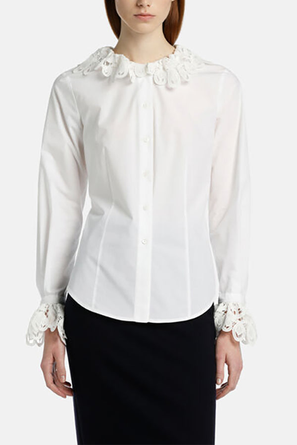 BOLLETTA LACE EMBELLISHED BLOUSE