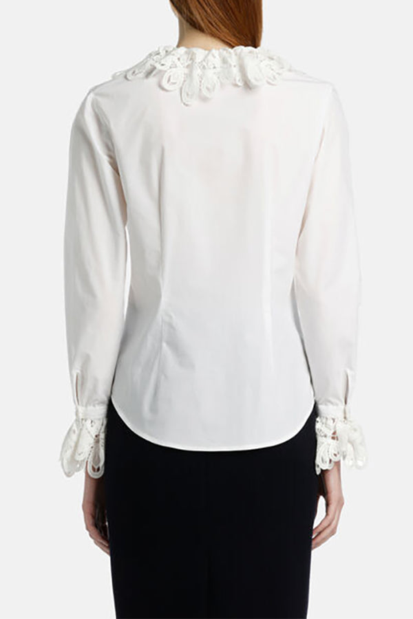 BOLLETTA LACE EMBELLISHED BLOUSE