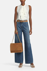 BURRATA RUFFLED SILK SHIRT