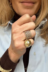 MATTE GOLD CONSTELLATION PINKY RING