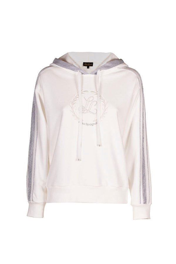 BARRIERA EMBROIDERED HOODED SWEATSHIRT