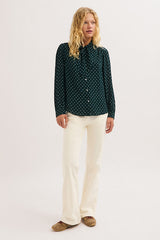 LOUISE BOW TIE COLLAR POLKA-DOT SHIRT