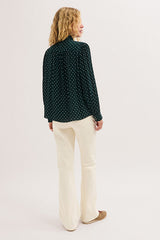 LOUISE BOW TIE COLLAR POLKA-DOT SHIRT