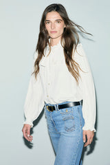 LEIA FLUID RUFFLED SHIRT