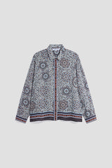 LIZ FLUID HANDKERCHIEF PRINT SHIRT
