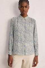 CLEOPHEE FLORAL LUREX SHIRT
