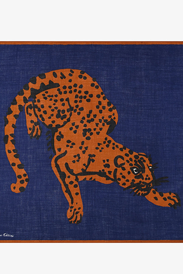 FELINE BLUE 100 SQUARE
