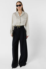CRISTINA POLKA DOTS SATIN SHIRT