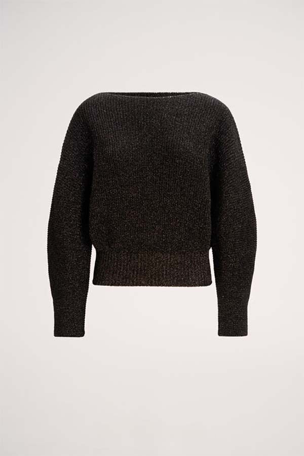 CAIMAN BLACK LUREX PULLOVER