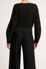 CAIMAN BLACK LUREX PULLOVER