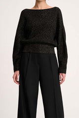 CAIMAN BLACK LUREX PULLOVER