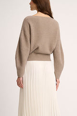 CAIMAN BEIGE LUREX PULLOVER