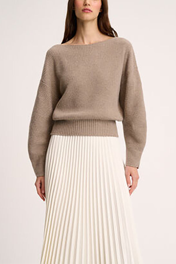 CAIMAN BEIGE LUREX PULLOVER