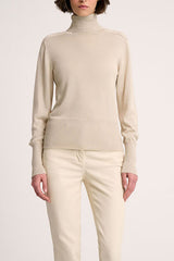 CAMINETTO BEIGE TURTLENECK PULLOVER