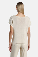 CANNELLO PERFORATED CABLE KNIT PULLOVER