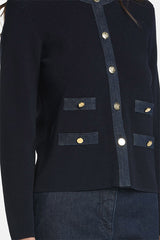 CAPOTRENO BLUE BON-TON CARDIGAN