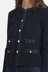 CAPOTRENO BLUE BON-TON CARDIGAN