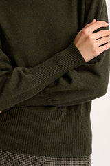 CAPRESE KHAKI TURTLENECK PULLOVER