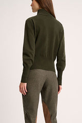 CAPRESE KHAKI TURTLENECK PULLOVER