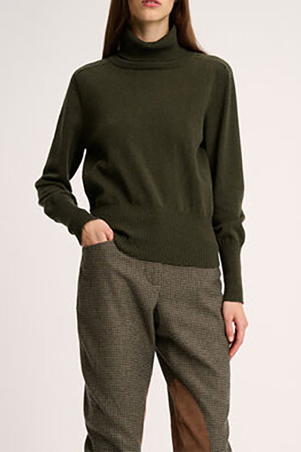 CAPRESE KHAKI TURTLENECK PULLOVER