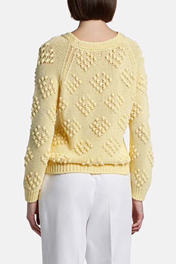 CAPRIOLA TEXTURED COTTON PULLOVER