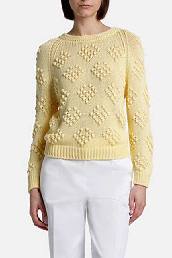 CAPRIOLA TEXTURED COTTON PULLOVER