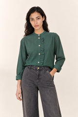 MANDARIN COLLAR SHIRT