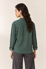 MANDARIN COLLAR SHIRT