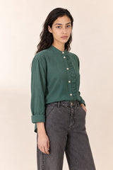 MANDARIN COLLAR SHIRT