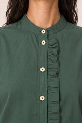 MANDARIN COLLAR SHIRT