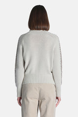 CASISTICA GREY WOOL CASHMERE SWEATER