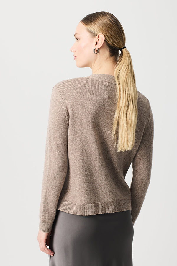 PLAIN KNIT LUREX CARDIGAN